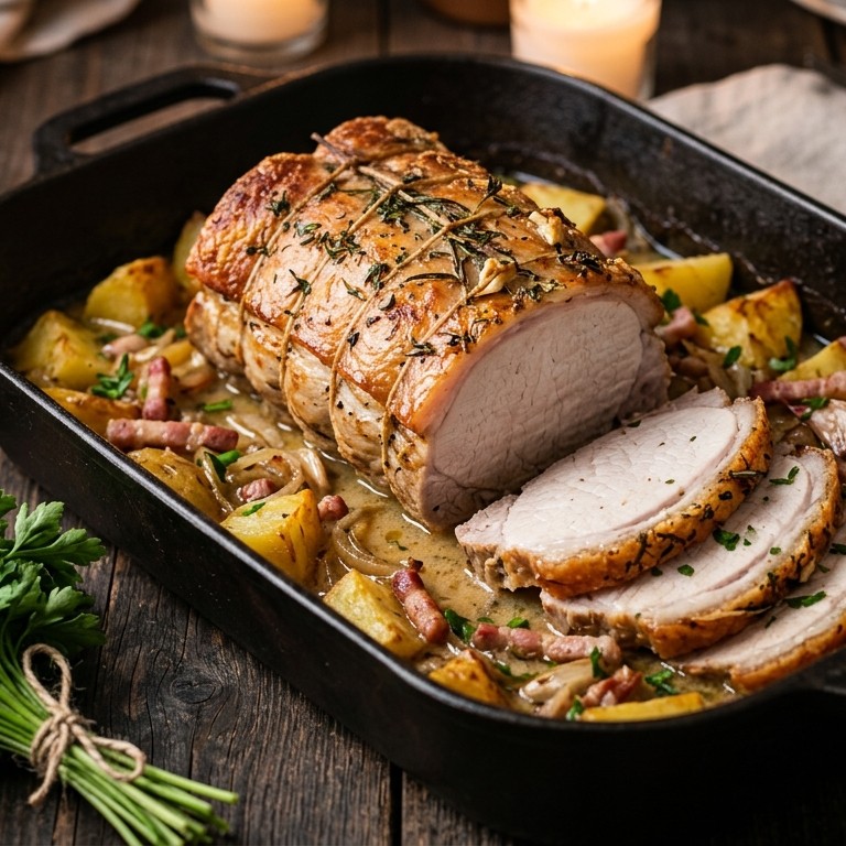 Varkensrollade op boerenwijze recept