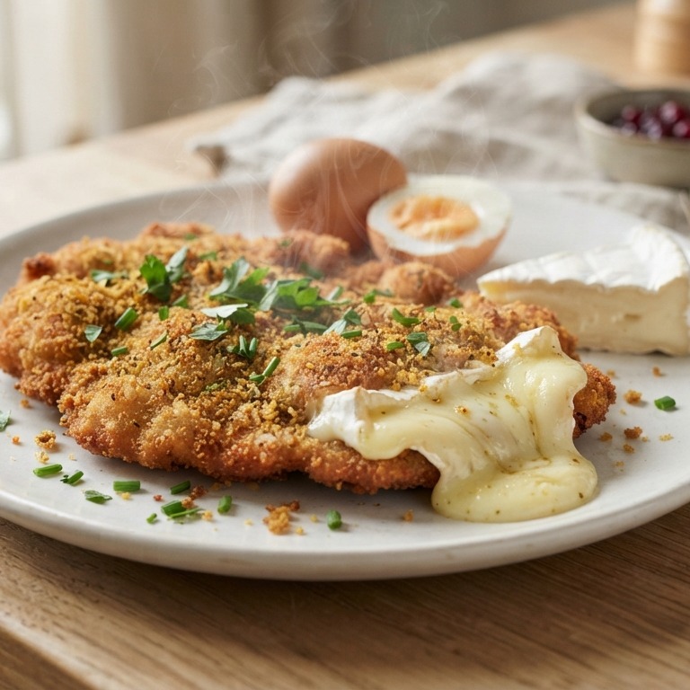 Varkensschnitzel met brie recept