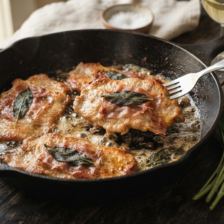 Varkensschnitzels met parmaham en salie recept