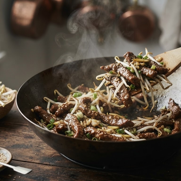 Varkensvlees met taugeh recept