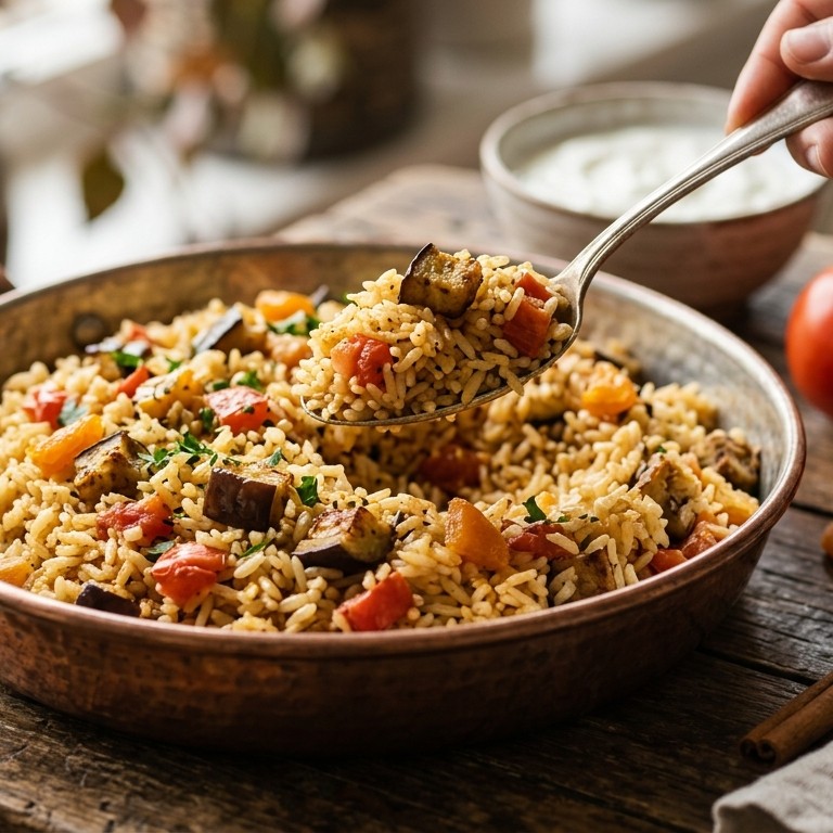 Vegatarische pilav recept