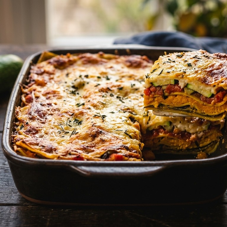 Vegatarische pompoenlasagne recept
