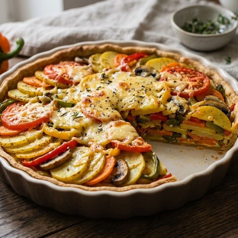 Vegetarische aardappeltaart recept