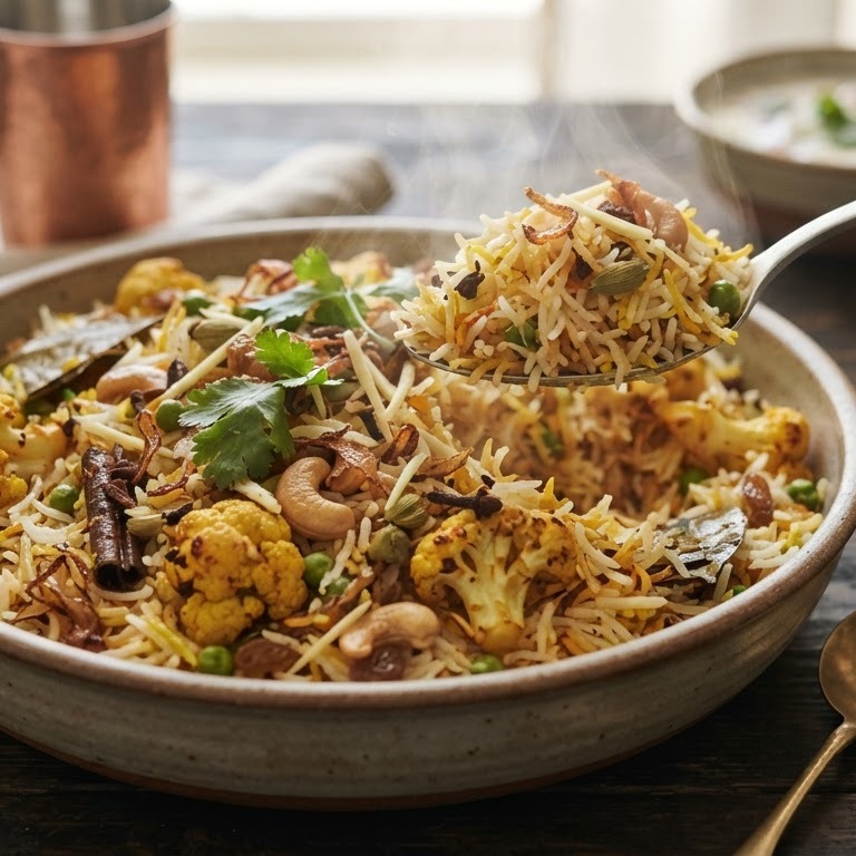 Vegetarische biryani recept