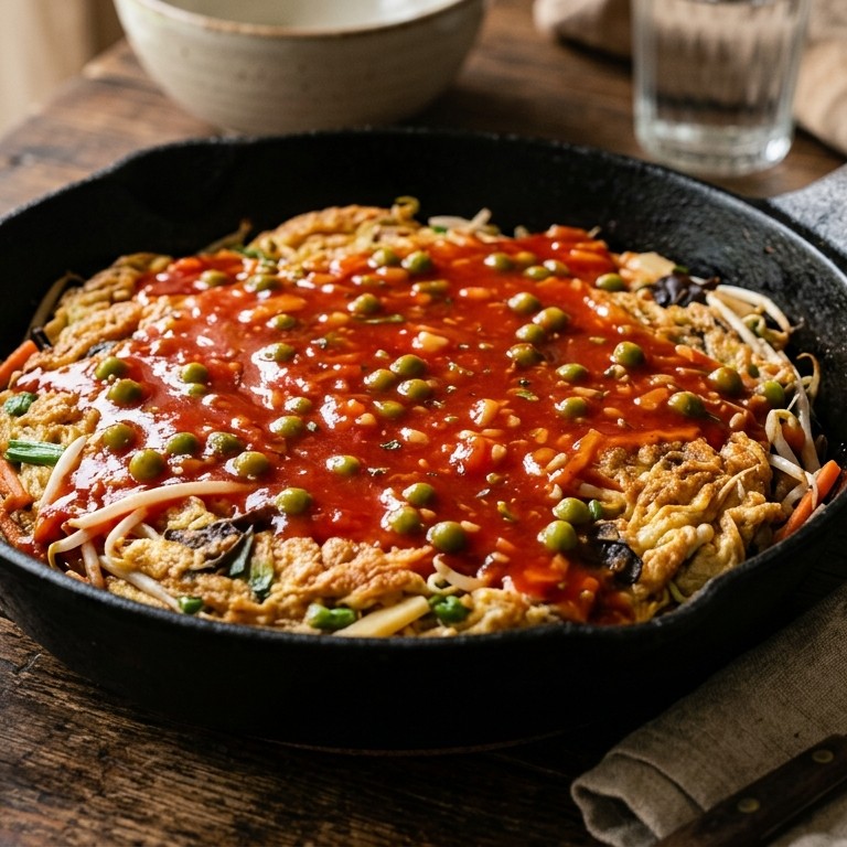 Vegetarische foe yong hai recept