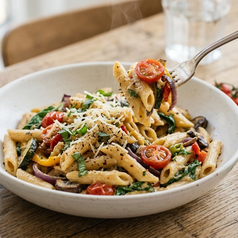 Vegetarische pasta recept