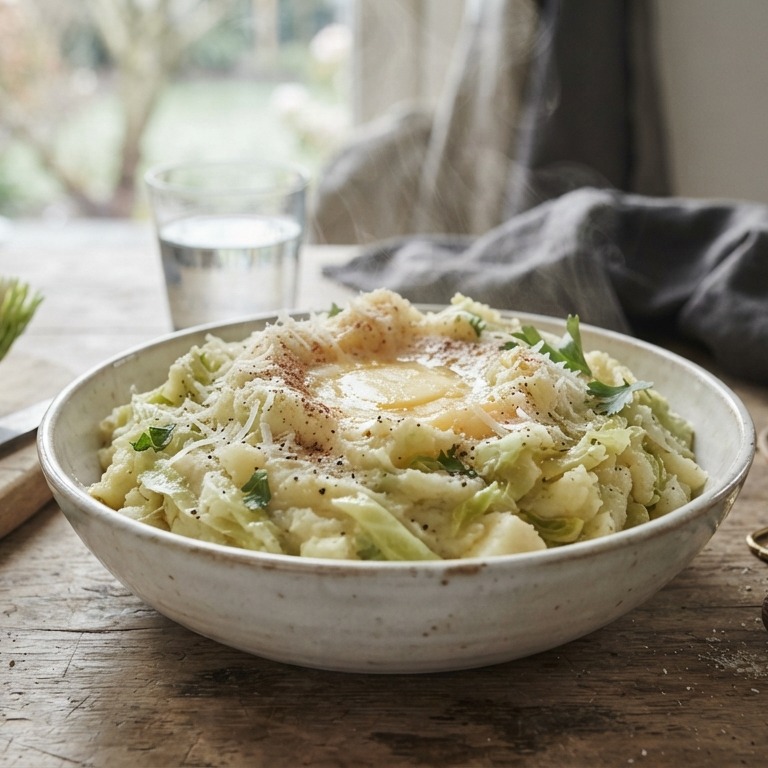 Vegetarische Spitskoolstampot recept