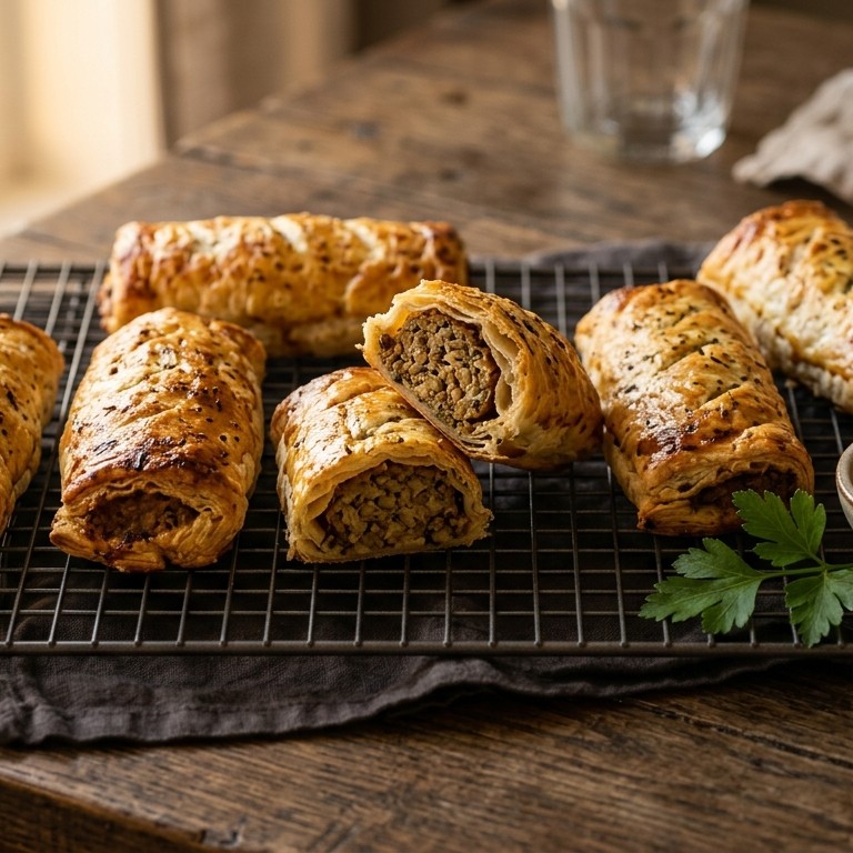 Vegetarische worstenbroodjes recept
