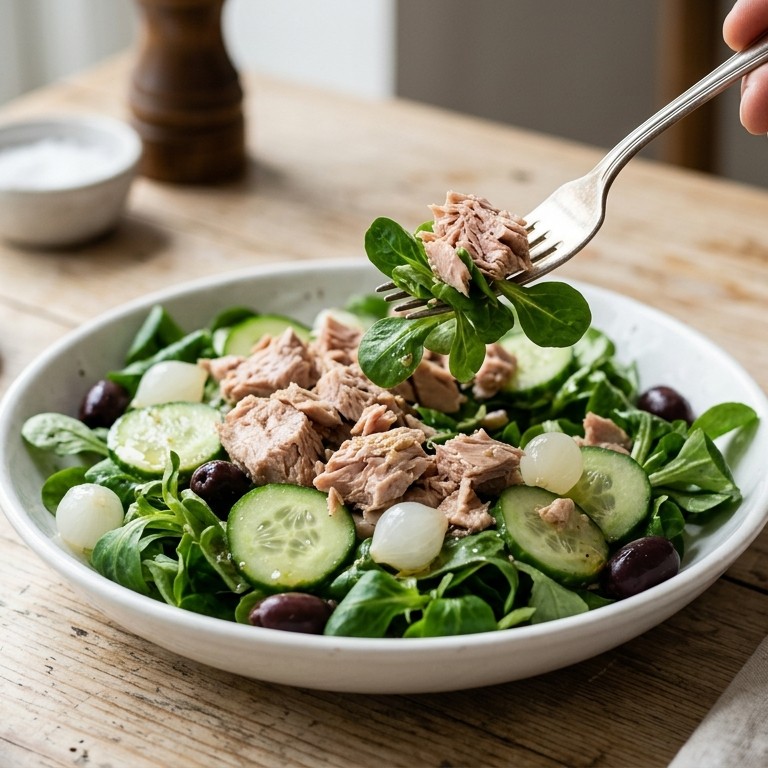 Veldsla tonijnsalade recept
