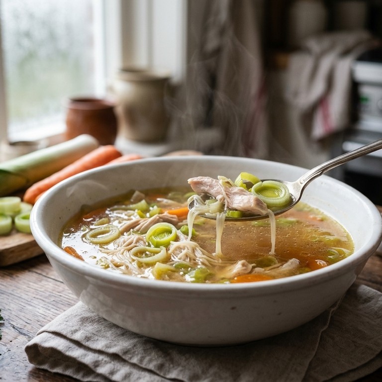 Verse kippensoep recept
