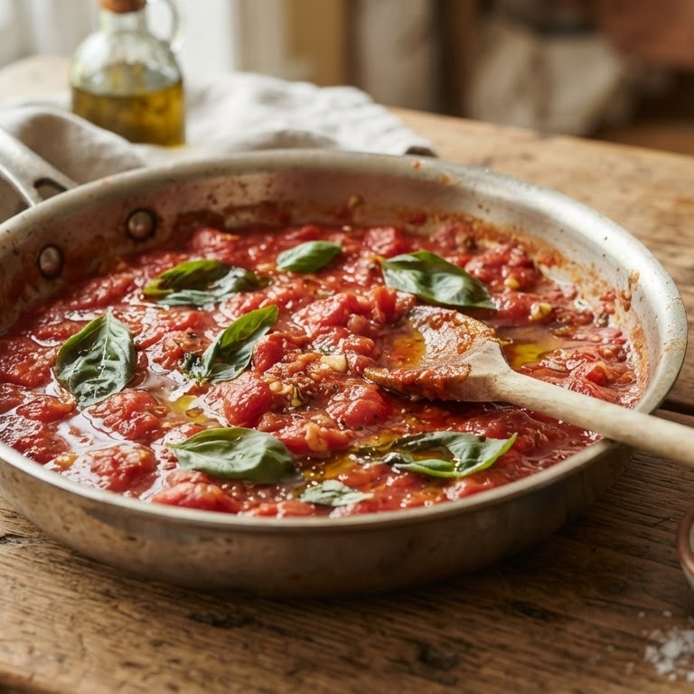 Verse tomaten-basilicumsaus recept