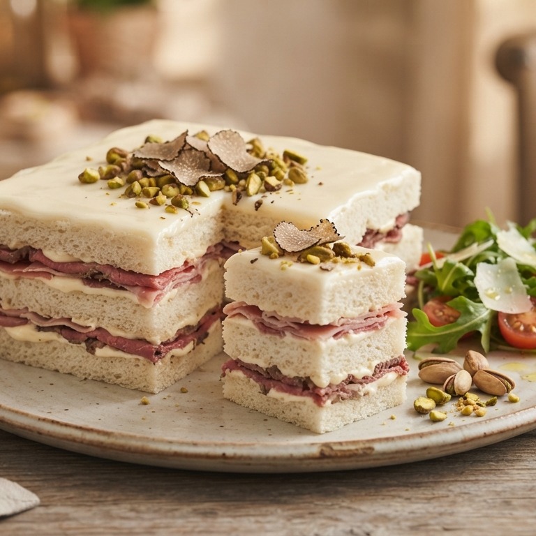 Vierkante gastronomische taart recept