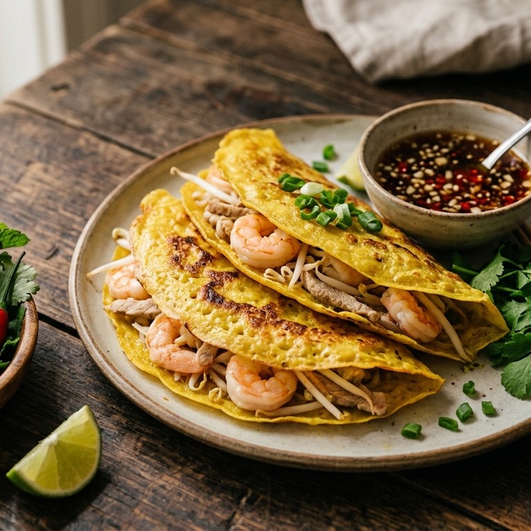 Vietnamese gevulde flensjes recept