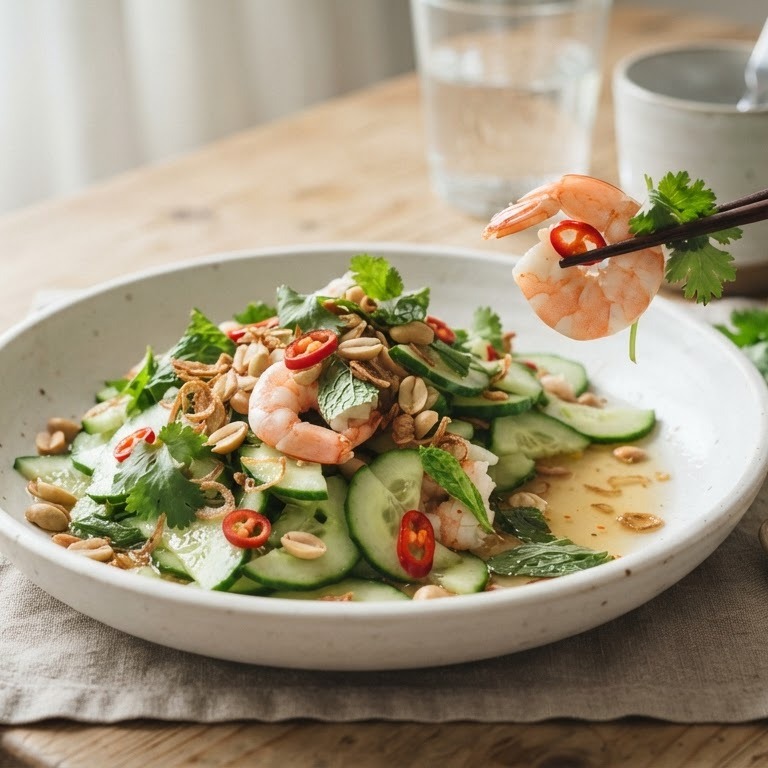 Vietnamese komkommersalade recept