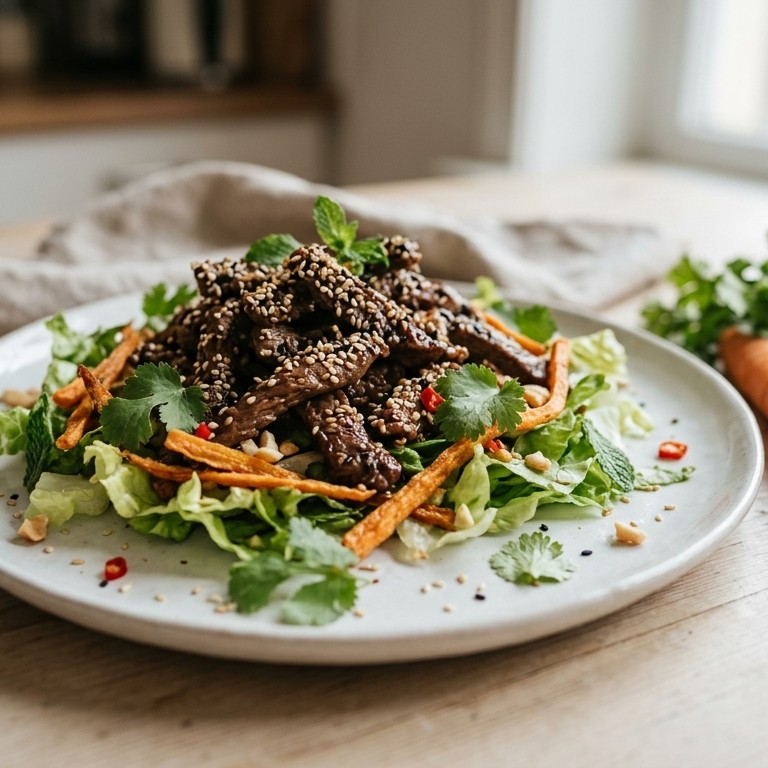 Vietnamese steak met sesamzaad recept