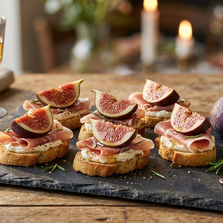 Vijg met parmaham en mascarpone recept