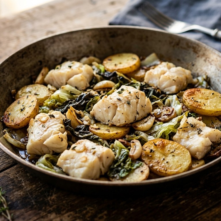 Vis-aardappelpotje recept