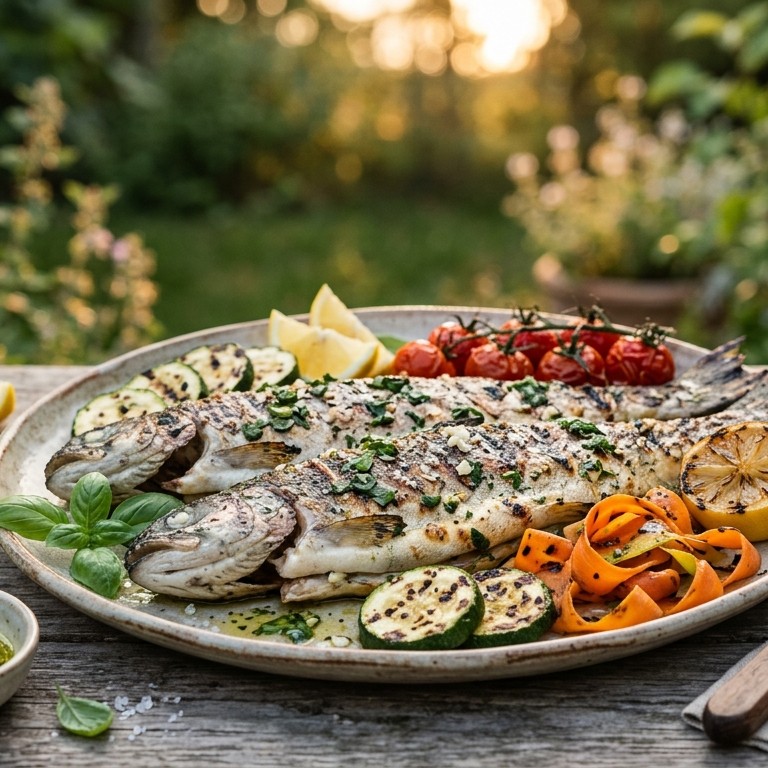 Vis Forel gegrilld 1 recept