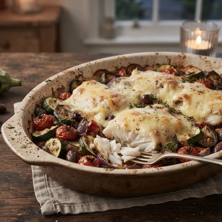 Vis met groenteschotel recept
