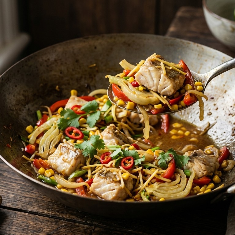 Vis-venkel wokgerecht recept