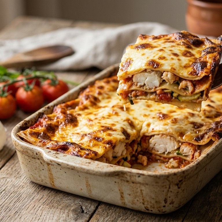 Vislasagne met courgette recept