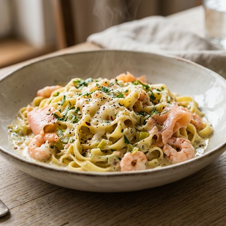Vispasta recept