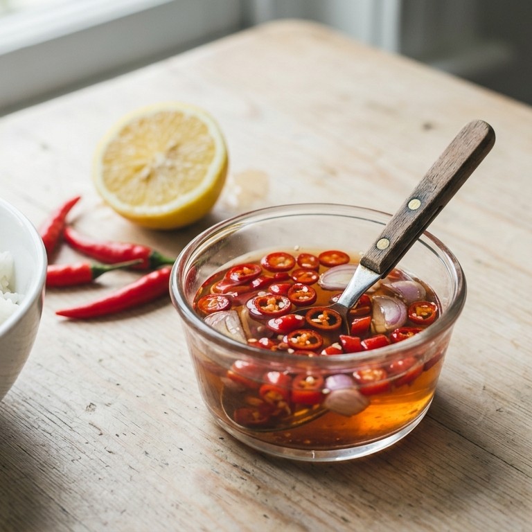 Vissaus met Chili recept