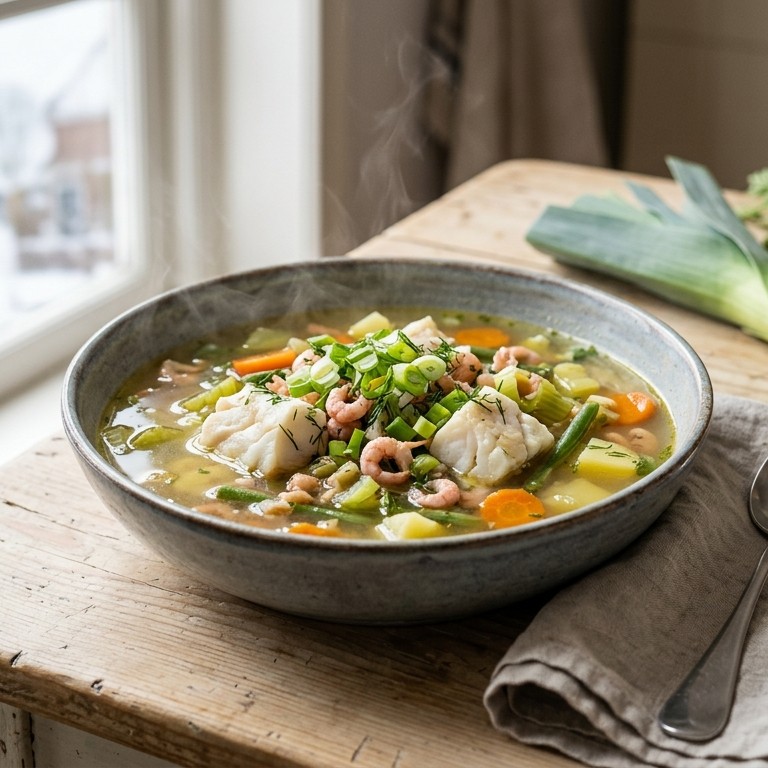 Vissoep recept