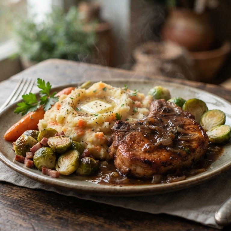 Vlaamse karbonade met stoemp (600 kcal) recept
