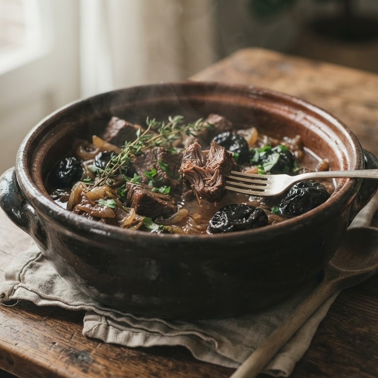 Vlaamse stoofpot met pruimen recept