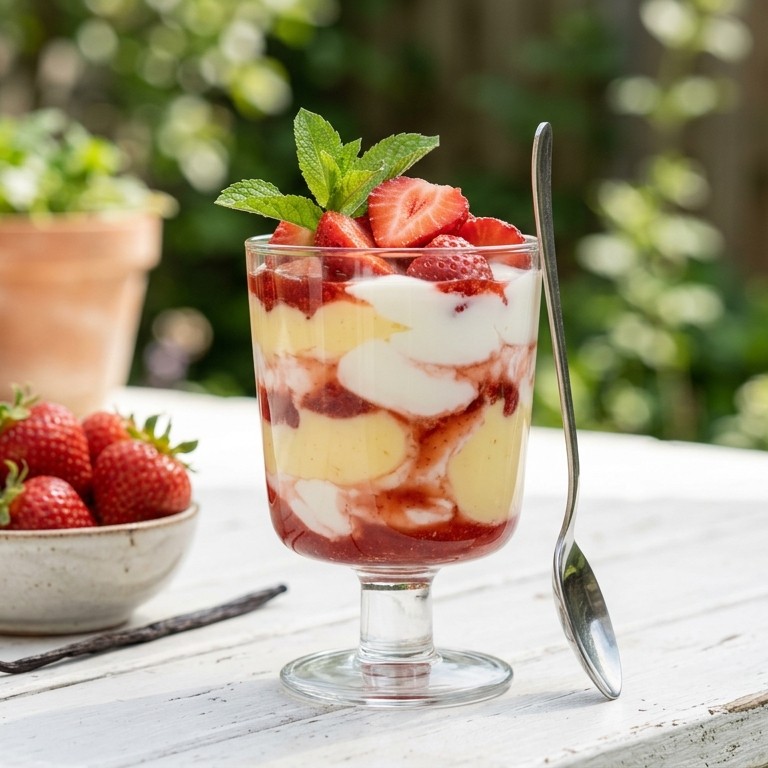 Vlaflip met aardbeien recept