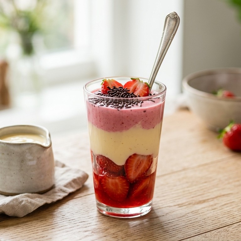 Vlaflip met aardbeien recept