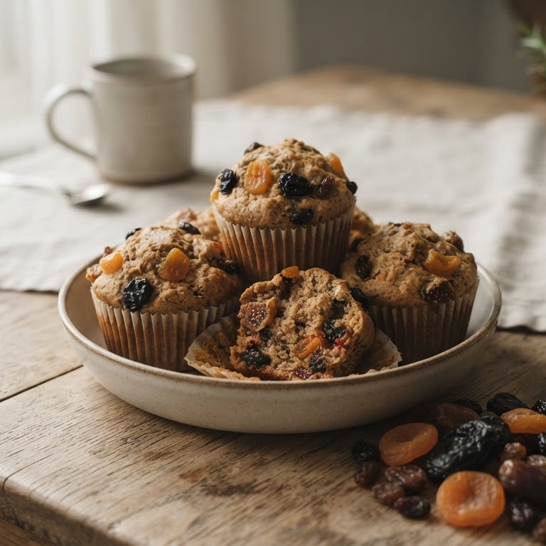 Volkoren muffins met tutti frutti recept