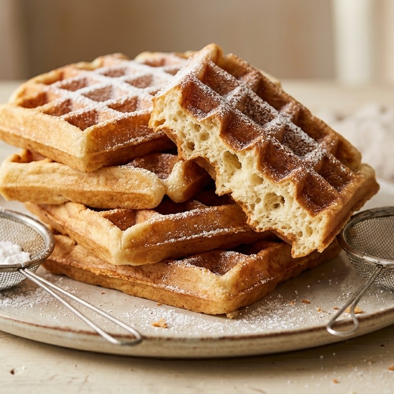 Wafels van oliebollen mix recept