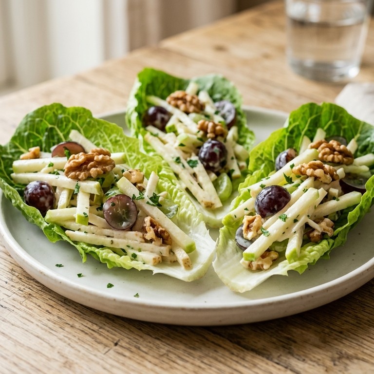 Waldorfsalade met druiven recept