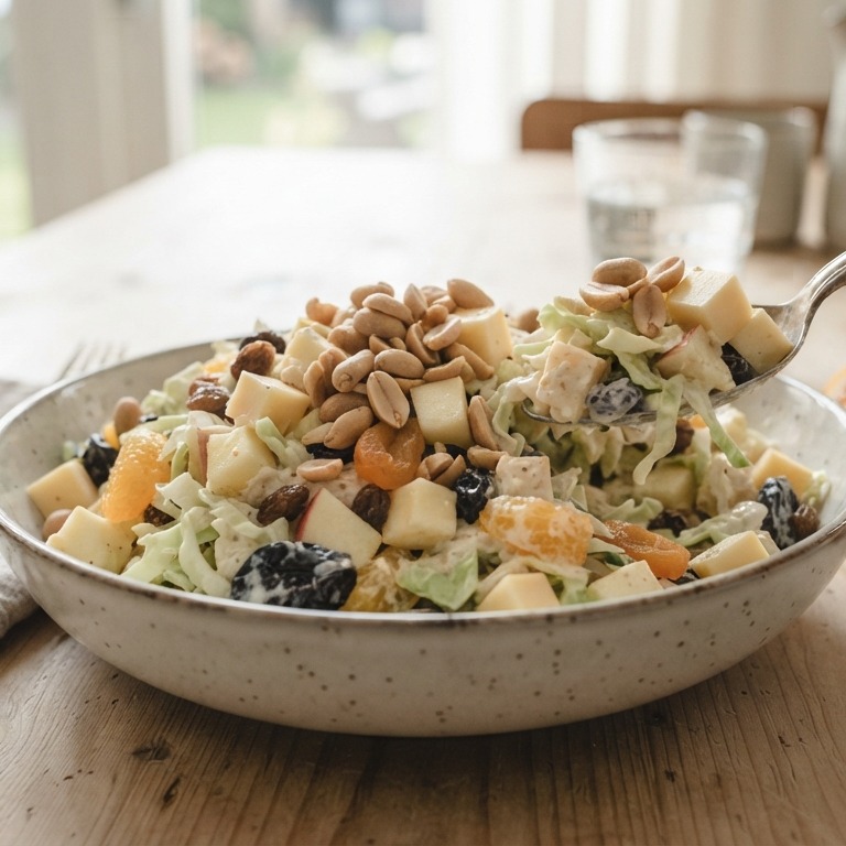 Waldorfsalade met fruit en kaas recept