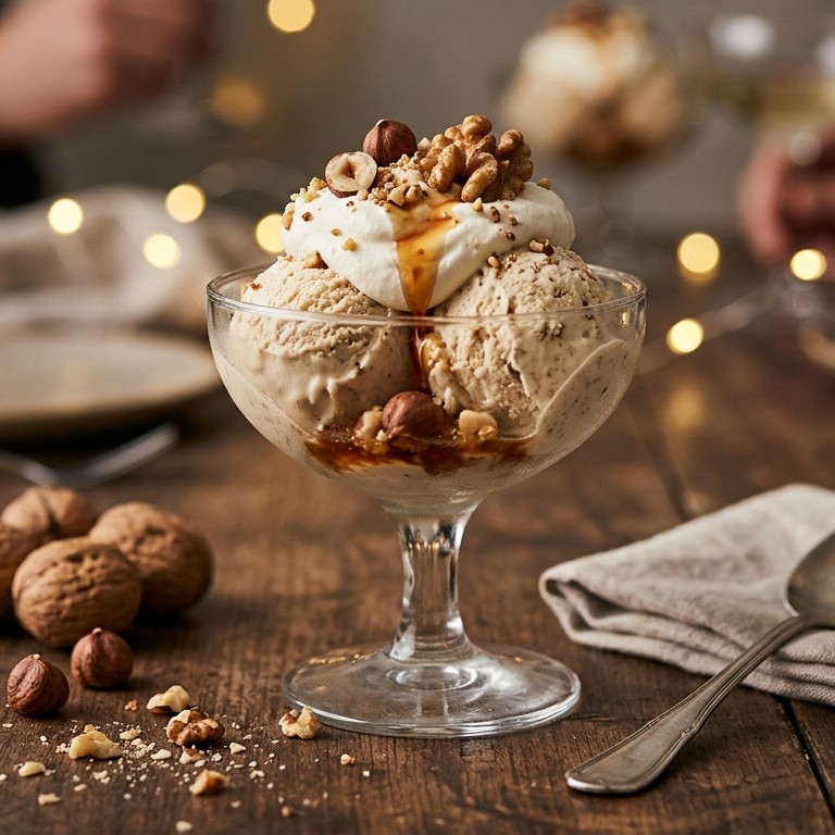 Walnoot-hazelnoot dessert recept
