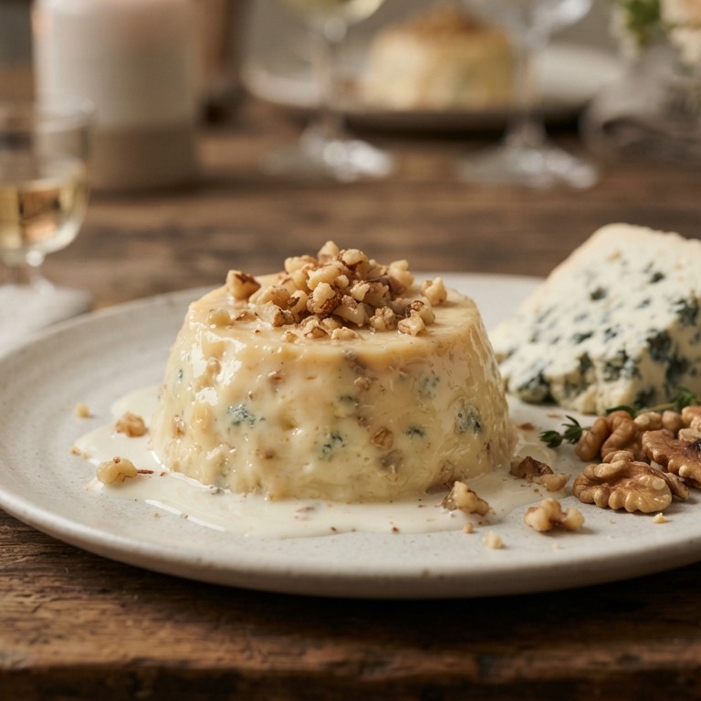 Walnoten-roquefort flans recept