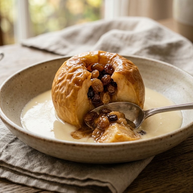 Warm appeltje met koude vla recept