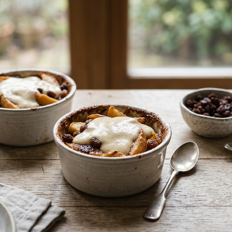 Warm appeltoetje met vanille-kaneelsaus recept