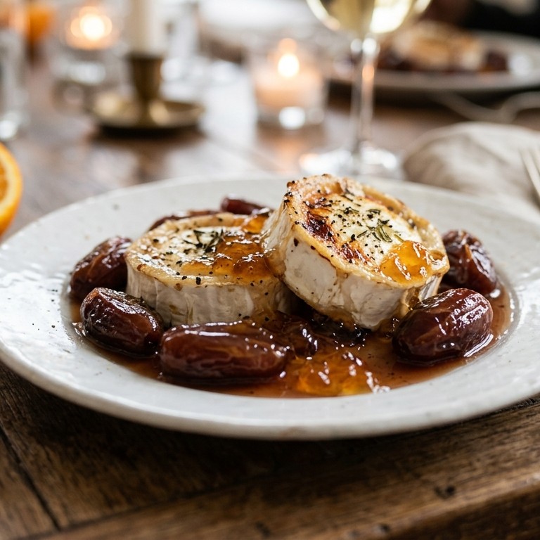 Warm geitenkaasje met dadels recept