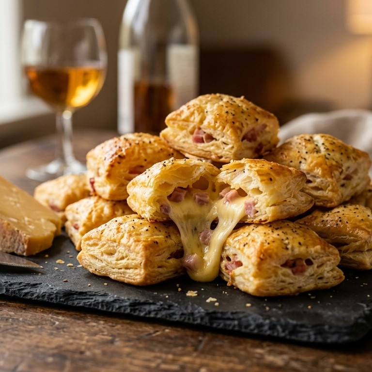 Warme ham/kaas hapjes recept