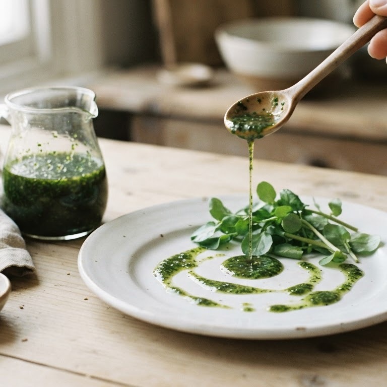 Waterkerssaus recept