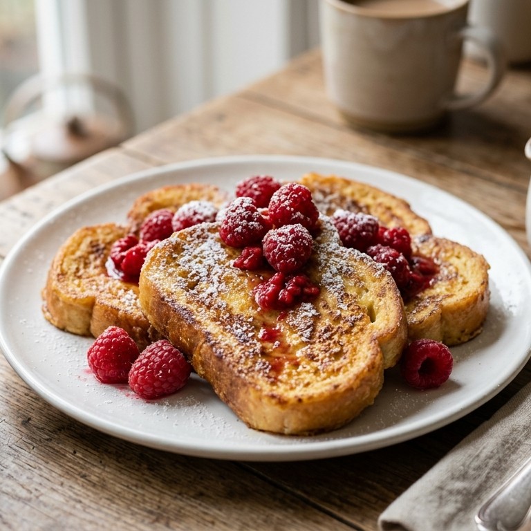Wentelteefje met frambozen recept