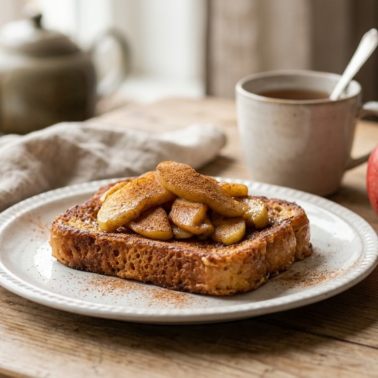 Wentelteefje met gebakken appeltjes recept