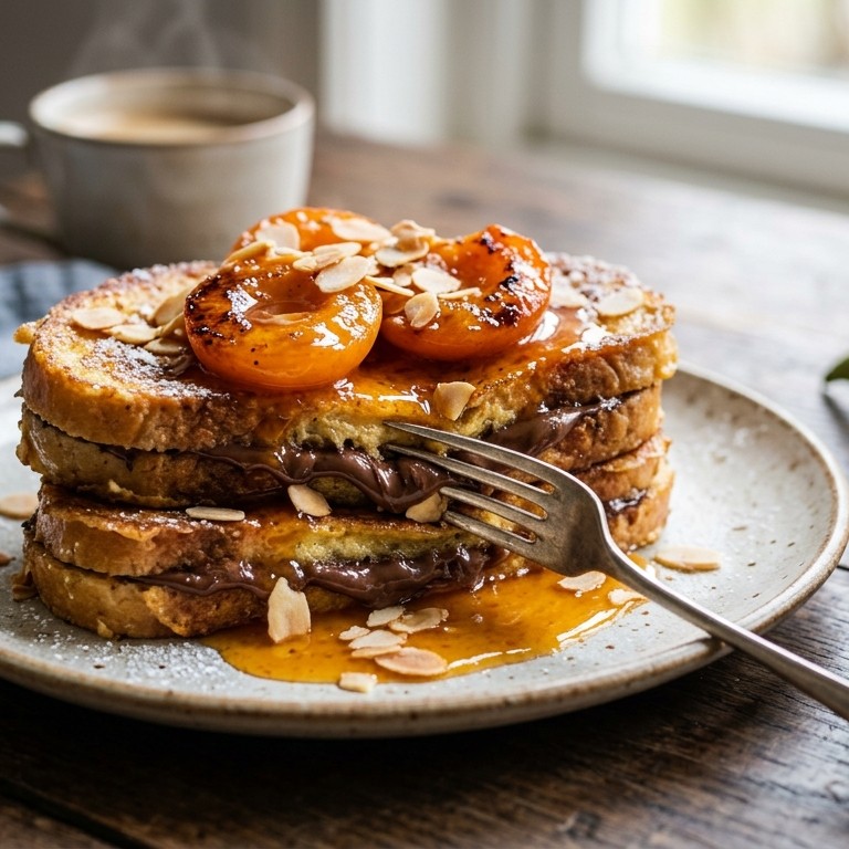 Wentelteefjes met gekarmelliseerde abrikozen recept