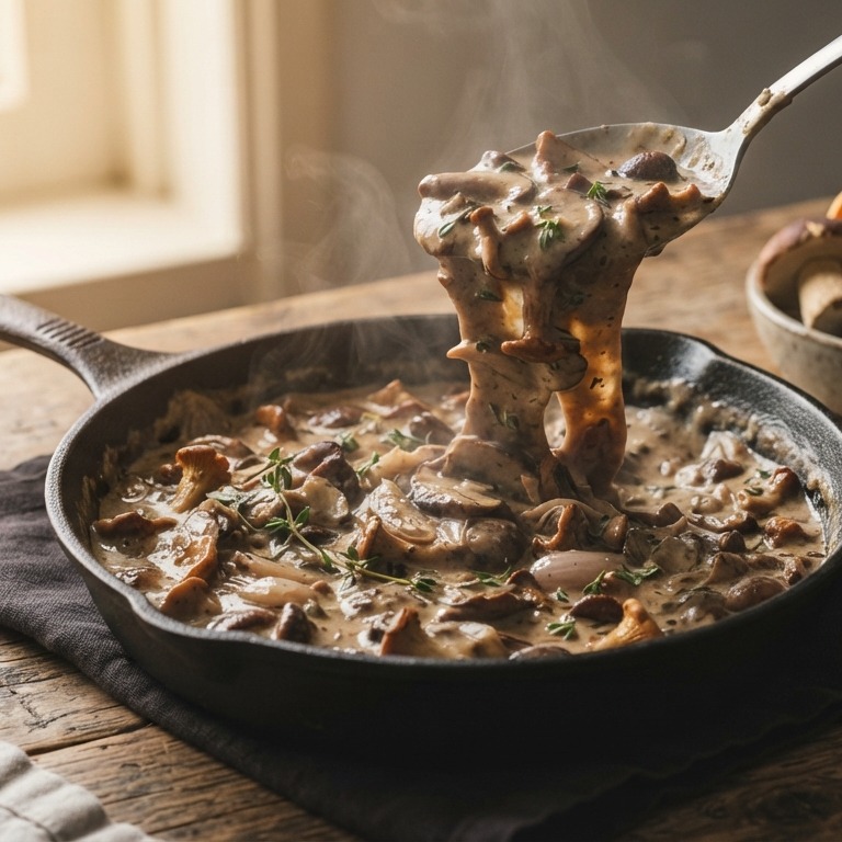 Wilde paddestoelensaus recept