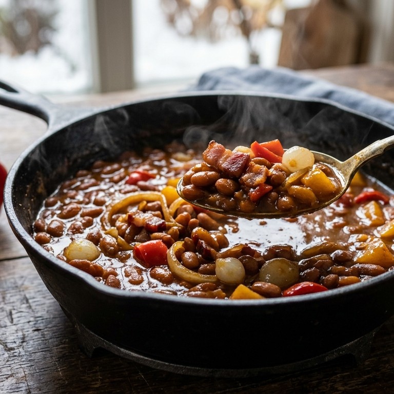 Winterpannetje (Zoetzure bruine bonen) recept