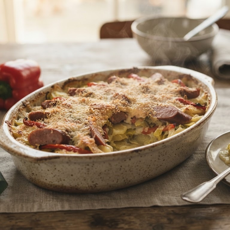 Winterse aardappelschotel met prei recept