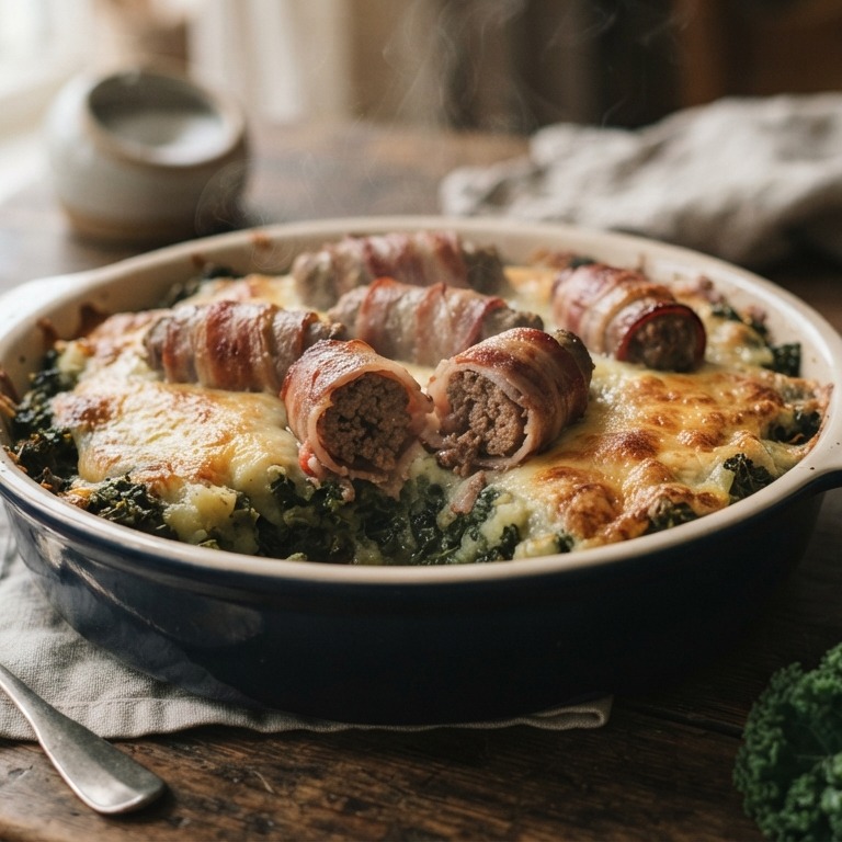 Winterse boerenkool uit de oven met slavinken recept